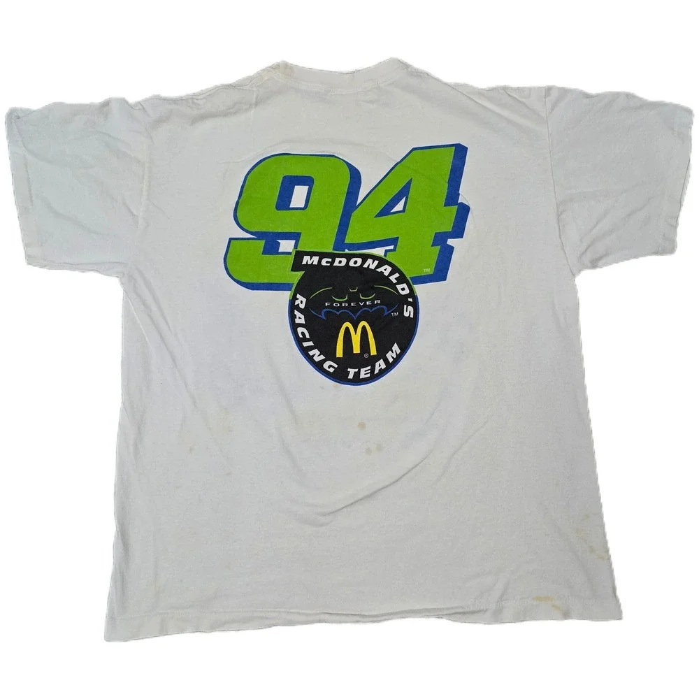 1995 Bill‎ Elliott McDonald's Racing Team 94 Nascar T-Shirt Batman Forever (F)